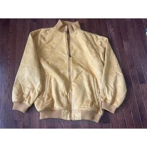 Mens Vintage Godbody sweat Track Suit Gold Large Jacket And Pants